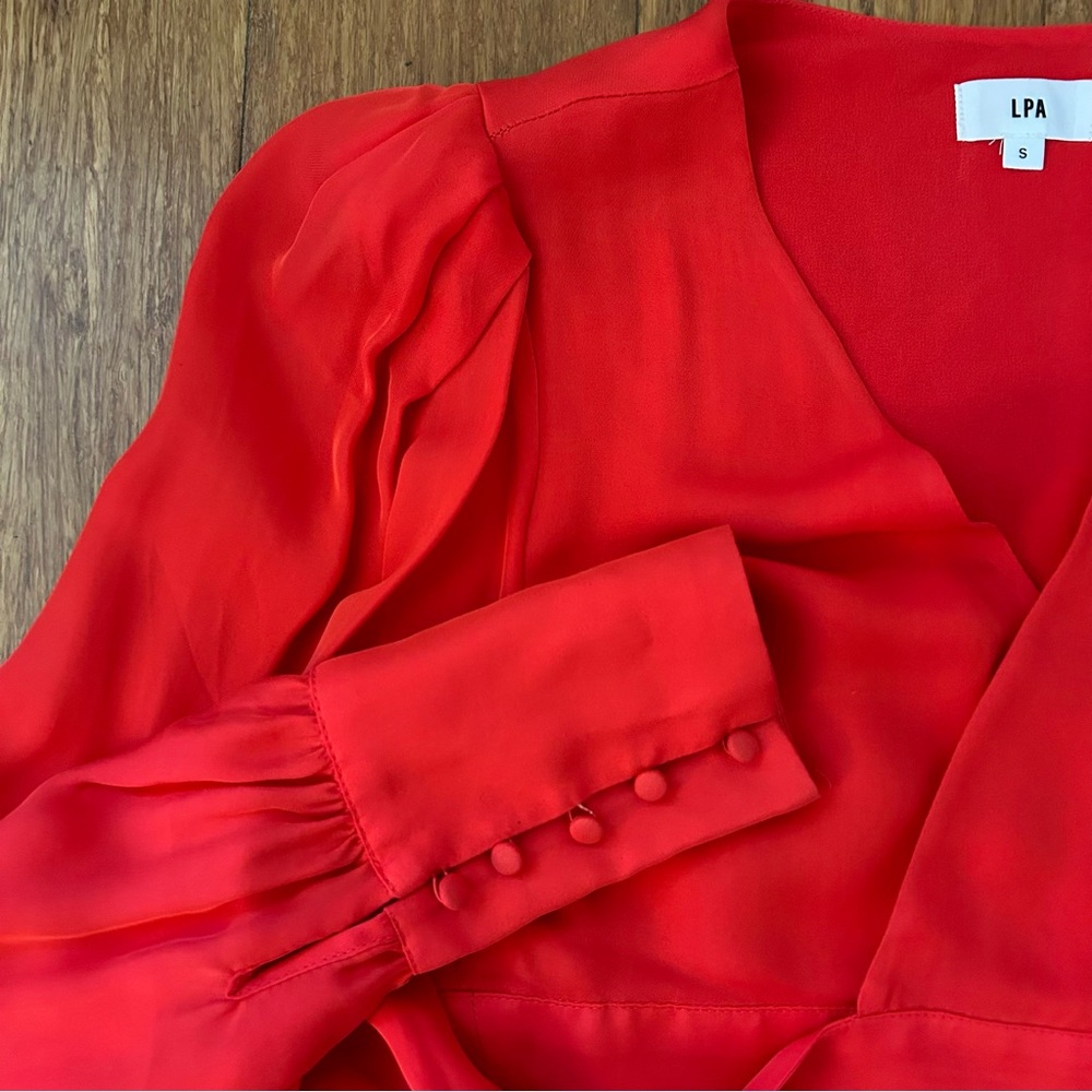 Revolve LPA Wrap Blouse - Picture 6 of 10
